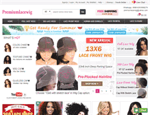 Tablet Screenshot of premiumlacewig.com